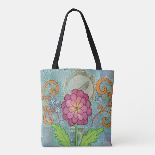 Sac fourre-tout à fleurs (Dos)