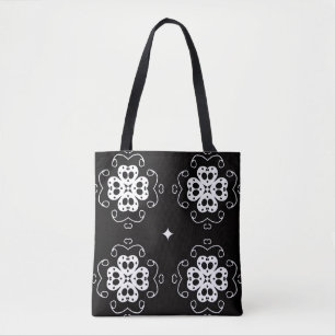 sac fourre-tout à fleurs abstraites modernes