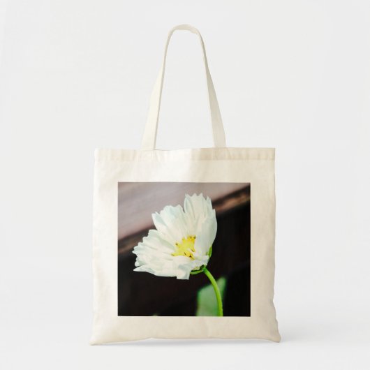 Sac fourre-tout à fleurs blanches (Devant)