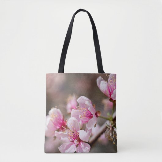 Sac fourre-tout à fleurs de cerisier de style (Devant)
