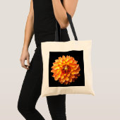 Sac fourre-tout à fleurs de Dahlia. (Devant (produit))