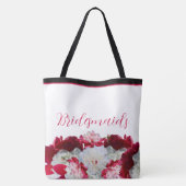 Sac fourre-tout à fleurs de pivoines multi-imprimé (Dos)