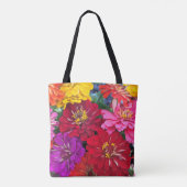 Sac fourre-tout à fleurs de Zinnia (Dos)