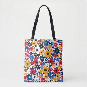 Sac fourre-tout à fleurs épanouies – Transportez v