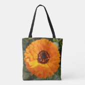 Sac fourre-tout à fleurs orange (Dos)