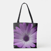 Sac fourre-tout à fleurs pourpre (Dos)