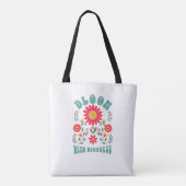 Sac fourre-tout à fleurs rétro (Dos)