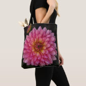 Sac fourre-tout à fleurs roses (De près)