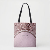 Sac fourre-tout à fleurs roses (Devant)