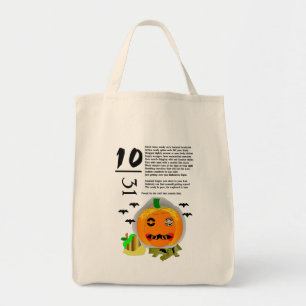 Sac fourre-tout à gueule de bois de Halloween