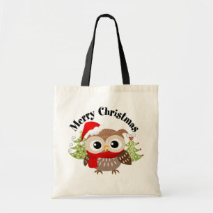 Sac fourre-tout à hibou de Joyeux Noël