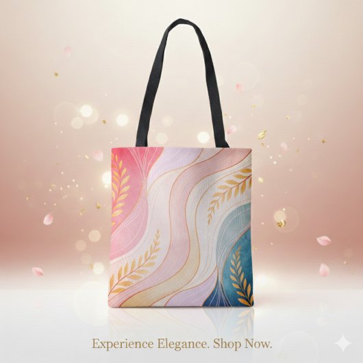 Sac fourre-tout à impression complète abstrait pas