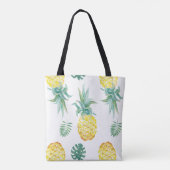 Sac fourre-tout à impression d'ananas d'aquarelle (Dos)