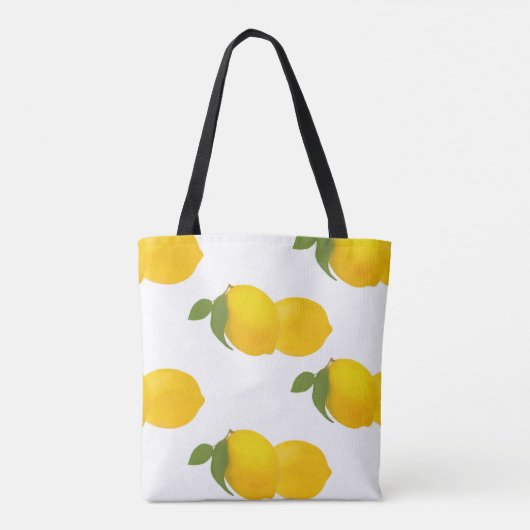 Sac fourre-tout à impression de citron (Dos)