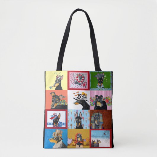 Sac fourre-tout à impression de Manchester Terrier (Devant)