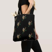 Sac fourre-tout à impression de paresse (De près)