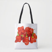 Sac fourre-tout à impression de piments de (Devant)