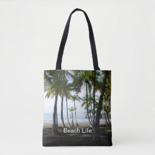 Sac fourre-tout à impression de plage de Sámara