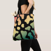 Sac fourre-tout à impression de vache esthétique (De près)