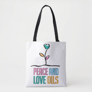 Sac fourre-tout à impression d'huiles de paix et
