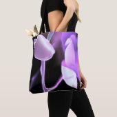 Sac fourre-tout à impression d'orchidée lumineuse (De près)