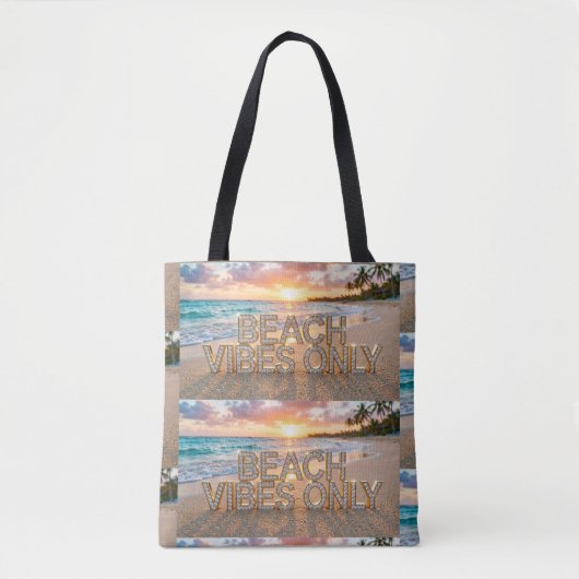 Sac fourre-tout à impression intégrale Beach Vibes (Devant)