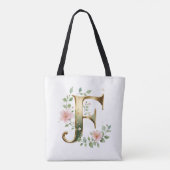 Sac fourre-tout à impression intégrale de lettre f (Dos)