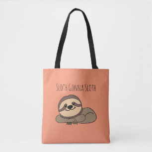 Sac fourre-tout à impression intégrale Sloth Gonna