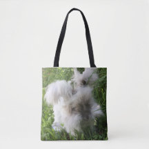 Sac fourre-tout à impression - lapin angora
