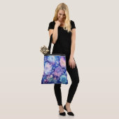 Sac fourre-tout à impression multi fleurs de pivoi (Sur le modèle)