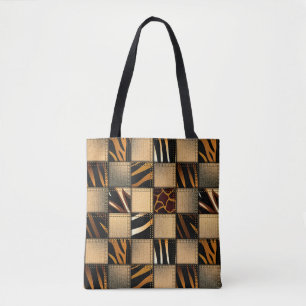 Sac fourre-tout à imprimé animalier