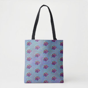 Sac fourre-tout à imprimé de coquillages de sirène