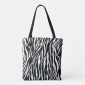 Sac fourre-tout à imprimé zèbre (Dos)