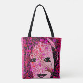 Sac fourre-tout à KasperKlothes "Face1 assez rose" (Dos)