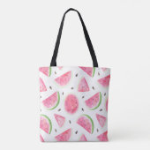 Sac fourre-tout à l'aquarelle adorable pastèque (Dos)