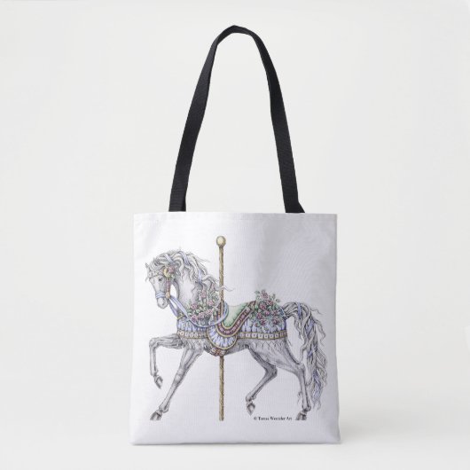 Sac fourre-tout à l'encre à dessin de cheval de (Devant)