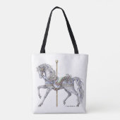 Sac fourre-tout à l'encre à dessin de cheval de (Dos)