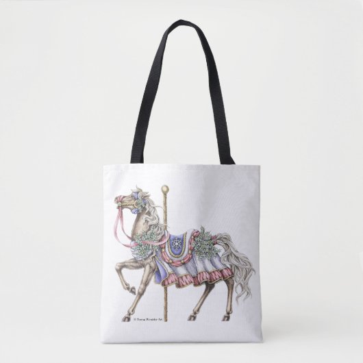 Sac fourre-tout à l'encre à dessin de cheval de (Devant)