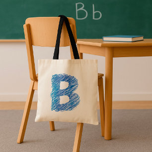 Sac fourre-tout à lettre B esquissée