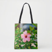 Sac fourre-tout à l'hibiscus rose (Devant)