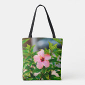 Sac fourre-tout à l'hibiscus rose (Dos)