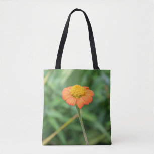 Sac fourre-tout à marguerite orange