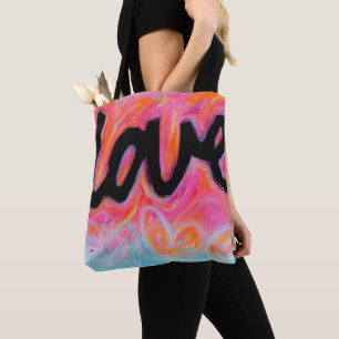 Sac fourre-tout à milieu de collection de "AMOUR"