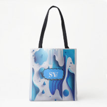 Sac fourre-tout à monogramme Azure Flow