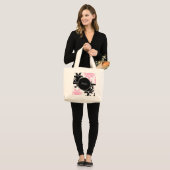 Sac fourre-tout à monogramme de damassé (Devant (modèle))