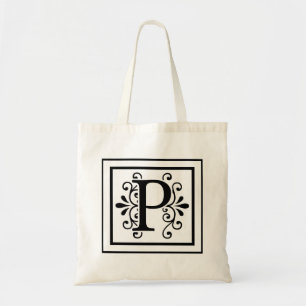 Sac fourre-tout à monogramme de la lettre P