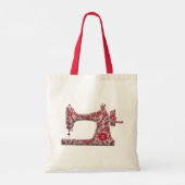 Sac fourre-tout à monogramme de machine à coudre e (Dos)