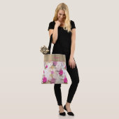 Sac fourre-tout à monogramme de Rose tendance (Sur le modèle)