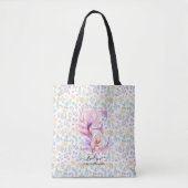 Sac fourre-tout à monogramme floral Evelyn avec do (Devant)