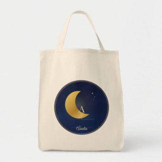 Sac fourre-tout à monogramme personnalisé, croissa